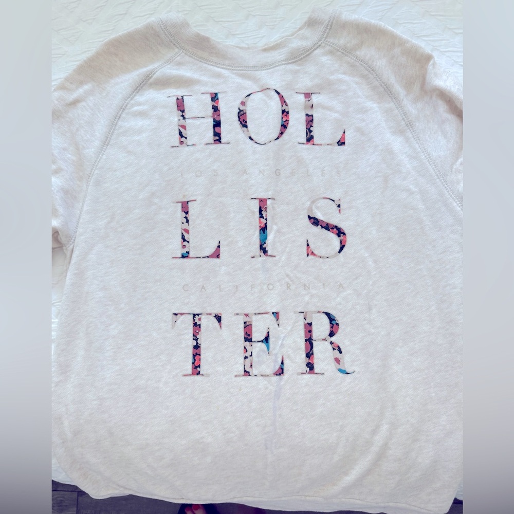 Hollister Floral Graphic Sweatshirt Los Angeles California